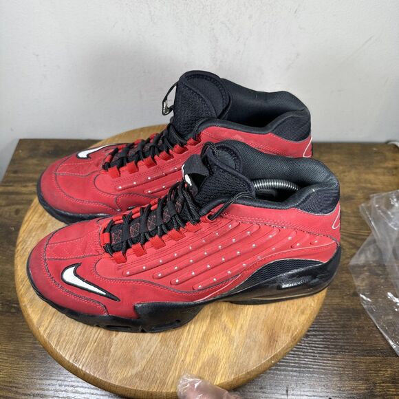 Nike Air Total Max Uptempo Shoes Mens Size 12 Red Black 442171-600 Basketball OG main image 8